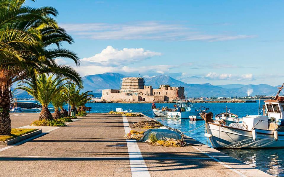 Ferienwohnung Marina'S Bright Getaway - Nafplio Center House Exterior foto